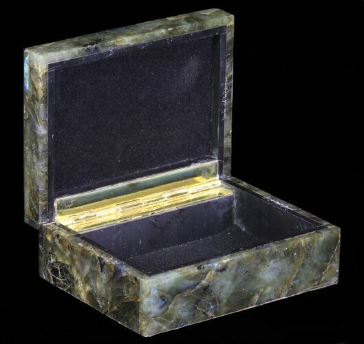 Wide Labradorite Jewelry Box #64536